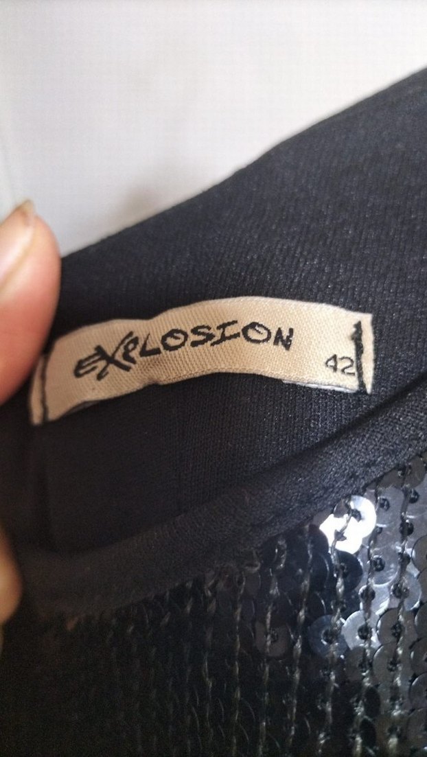 Siyah Pul Payetli Tek Kollu Mini Abiye Elbise - Görsel 4