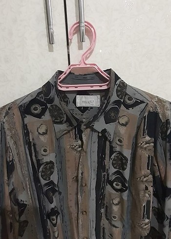 Bohem Uzun Kollu Bağlama Desenli Gömlek - Görsel 2