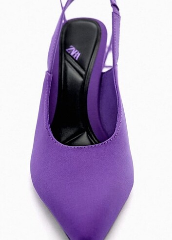 36 Beden mor Renk Zara mor stiletto ayakkabi