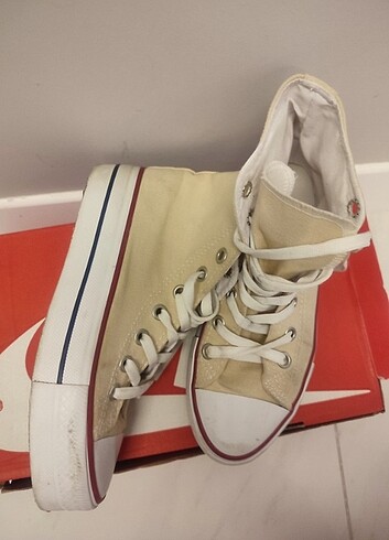 37 Beden Platform taban converse sneaker 