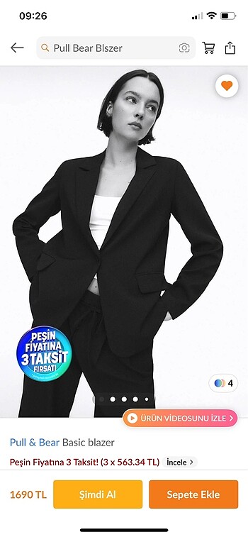 Pull bear blazer ceket