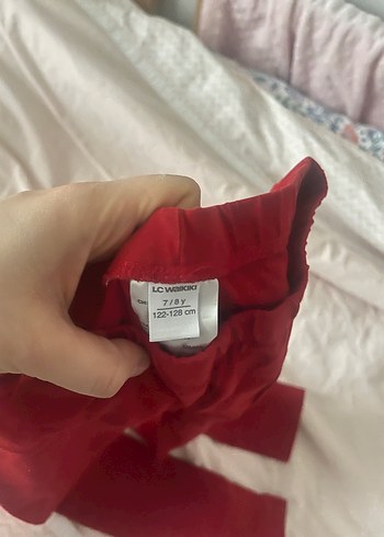 Kız Çocuk Koyu Kırmızı Tayt - Görsel 2