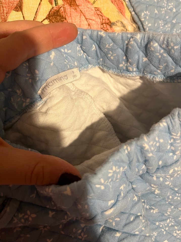 Nakışlı Mavi Bebek Önlüğü - Görsel 3