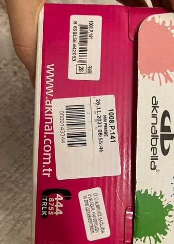 Kızlar için Pembe Nakışlı Sıcak Ev Terliği - Görsel 2