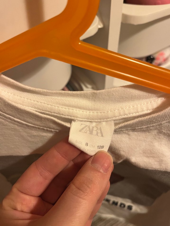 Kız Çocuk Kahverengi Baskılı Tişört - Görsel 2