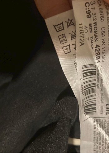 Siyah Kemerli Kadın Kumaş Pantolon - Görsel 3