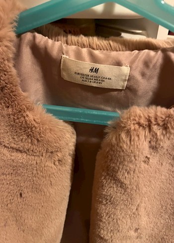 Kız Çocuk pudra Kürklü Yelek - Görsel 2