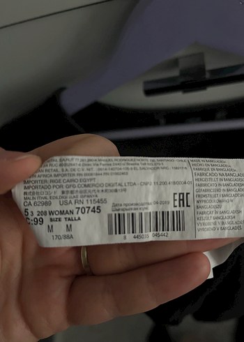 Kadın Siyah Düz Kesim yarim kollu bluz - Görsel 3