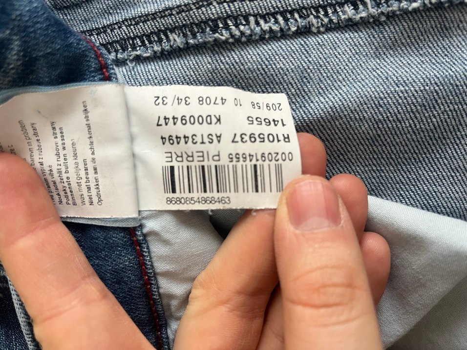 Erkek Mavi Düğmeli Bol Kesim Denim Pantolon - Görsel 5