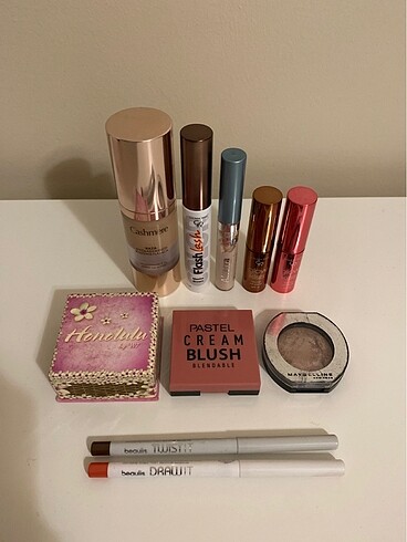 Maybelline Makyaj malzemesi far bronzer ruj allık maskara
