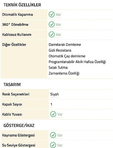Beden siyah Renk Karaca çayfie