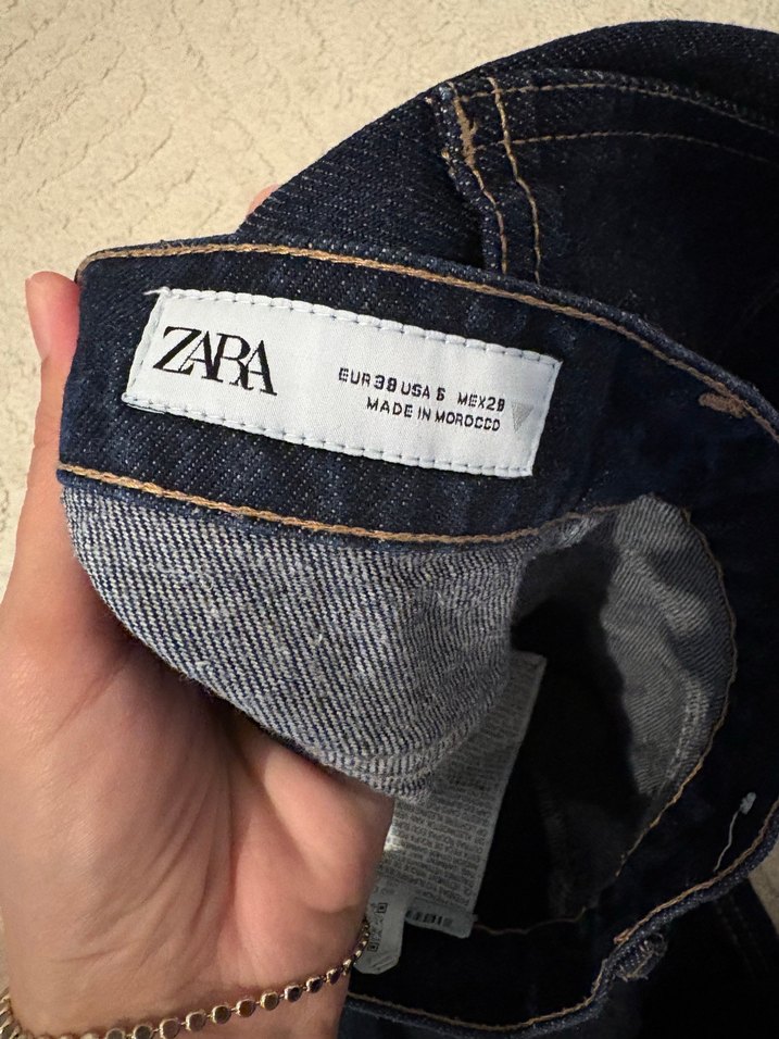 Lacivert Bol Kesim Kot Pantolon - Görsel 4