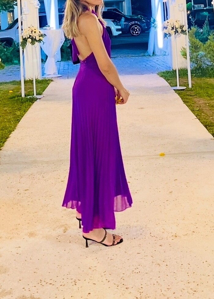 Mor elbise - Görsel 3