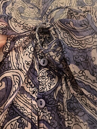 Zara şifon bluz - Görsel 2