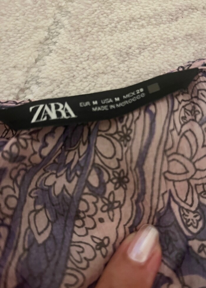 Zara şifon bluz - Görsel 3