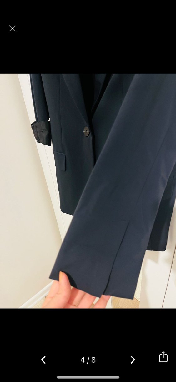 Lacivert Kadın Blazer Ceket - Görsel 4