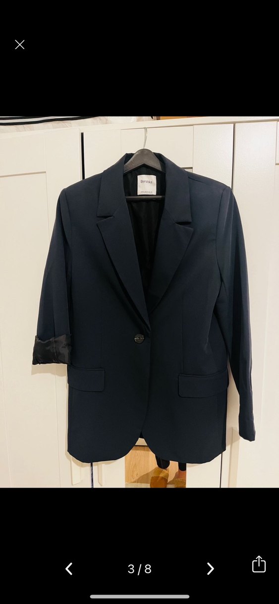 Lacivert Kadın Blazer Ceket - Görsel 3