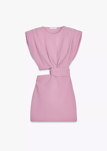 Zara Pembe Mini elbise