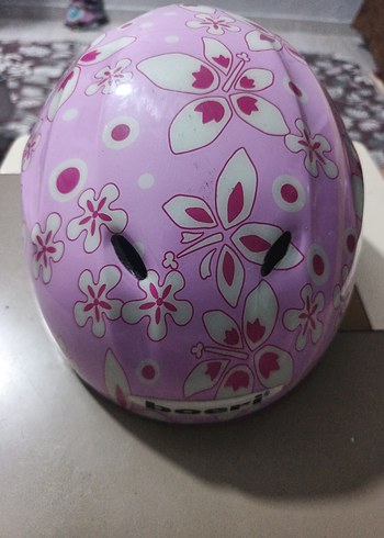 Pembe Çiçek Desenli Motosiklet Kaskı - Görsel 2