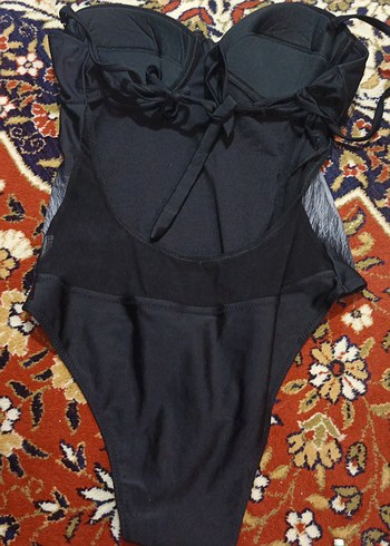 Aslan Baskılı Uzun Kesim Kadın Mayo - Görsel 2