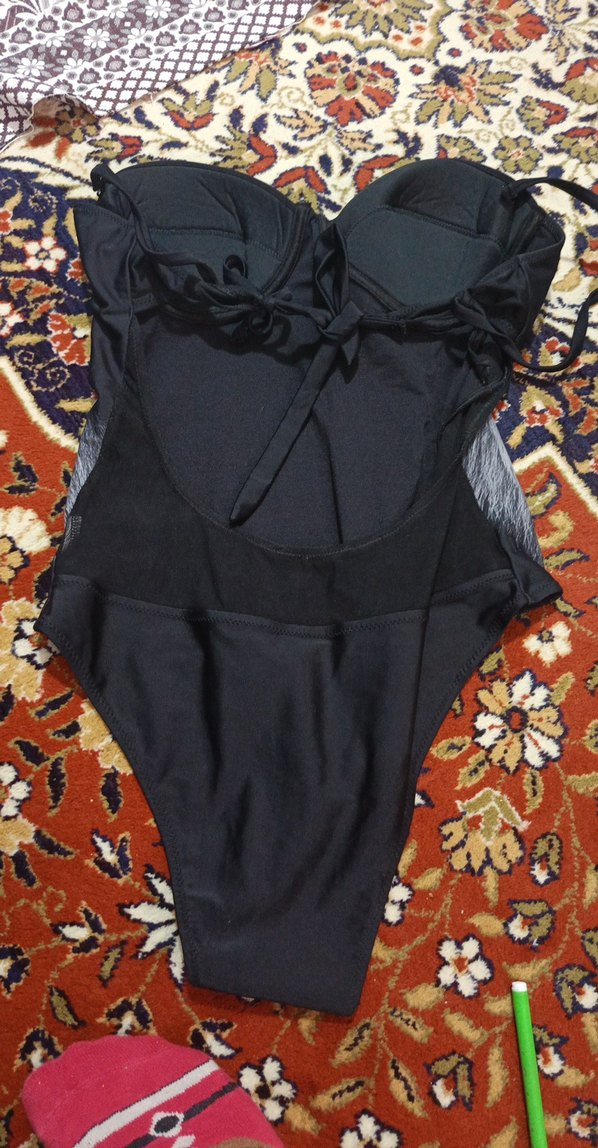 Aslan Baskılı Uzun Kesim Kadın Mayo - Görsel 2