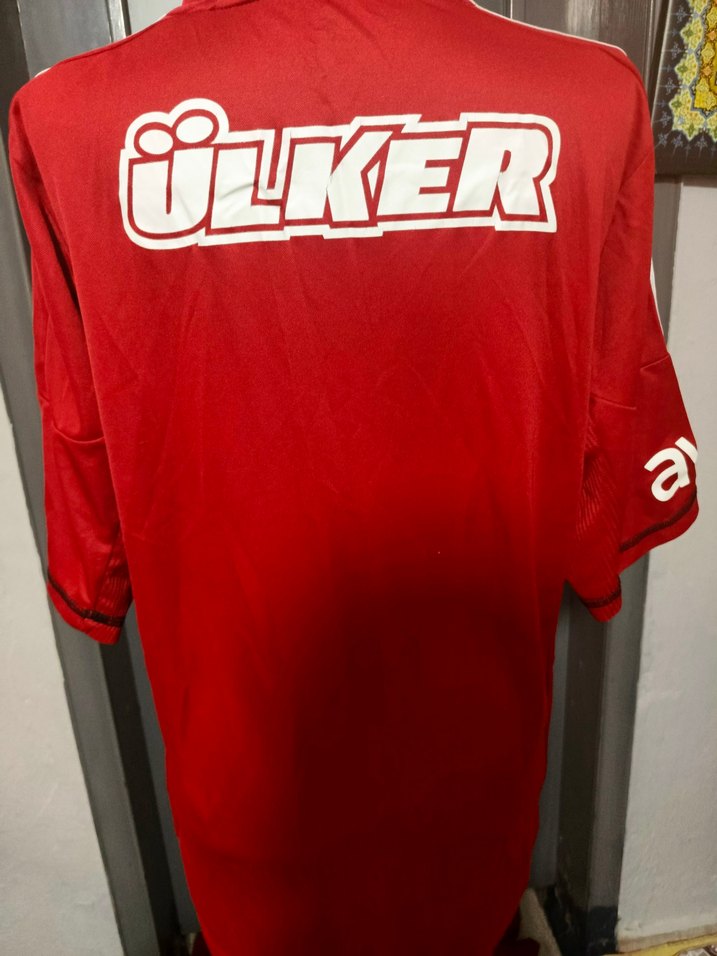 Kırmızı Adidas Kısa Kollu Erkek Spor Forması - Görsel 4