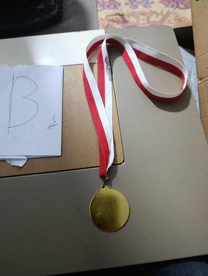 Altın Renk Erkek Madalya - Görsel 2