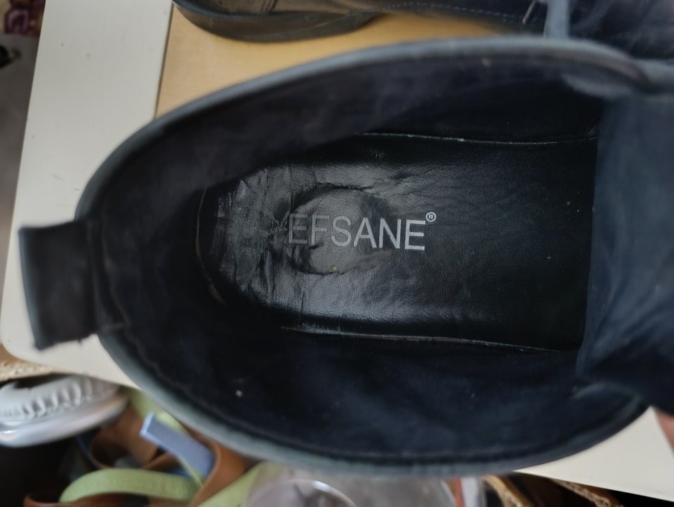 Erkek Siyah Deri kundura - Görsel 4