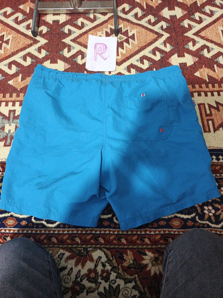 Mavi Bol Kesim Kısa Erkek short - Görsel 3