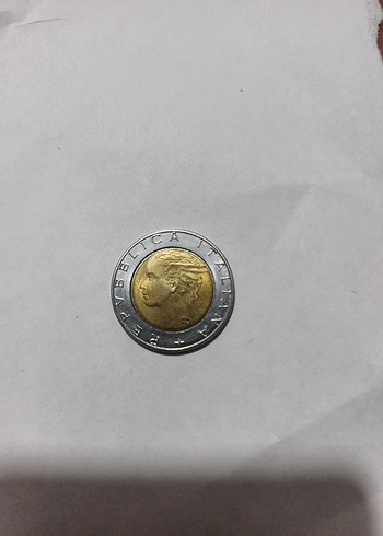 İtalya 500 Liret 1989 - Görsel 2