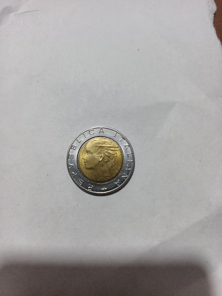 İtalya 500 Liret 1989 - Görsel 2