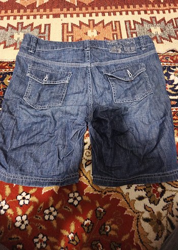 Kadın Mavi Kısa Denim Şort - Görsel 3