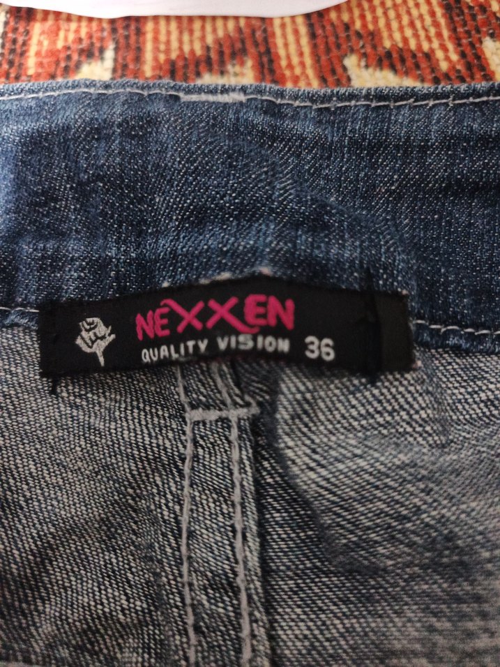 Kadın Mavi Kısa Denim Şort - Görsel 2