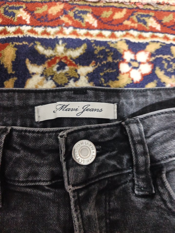 Kadın Siyah Mini Denim Şort - Görsel 2