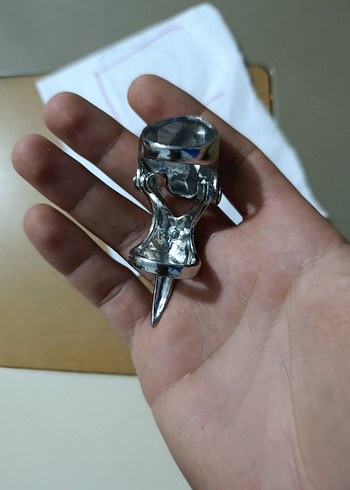 Gri Rock Punk Erkek Yüzük - Görsel 4