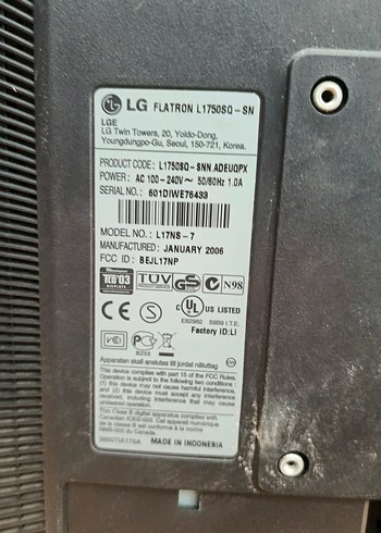 LG Gri Monitör 17 İnç - Görsel 3