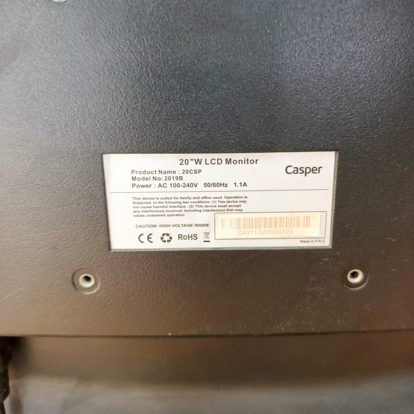 Casper Siyah Monitör - Görsel 4