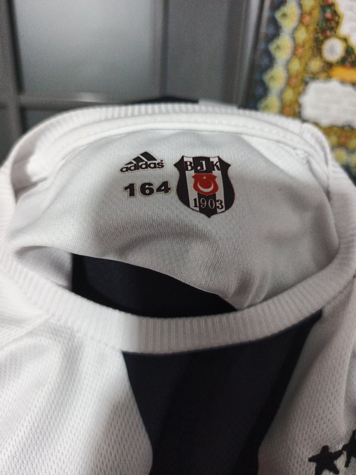 Beyaz Siyah Erkek Spor Forma Tişört - Görsel 3