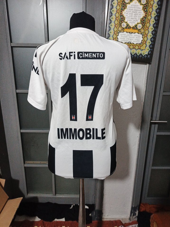 Beyaz Siyah Erkek Spor Forma Tişört - Görsel 2