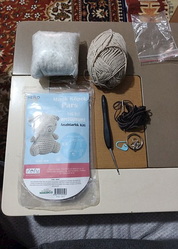 MAKERCO Anahtarlık Kiti - Amigurumi Ayı - Görsel 2