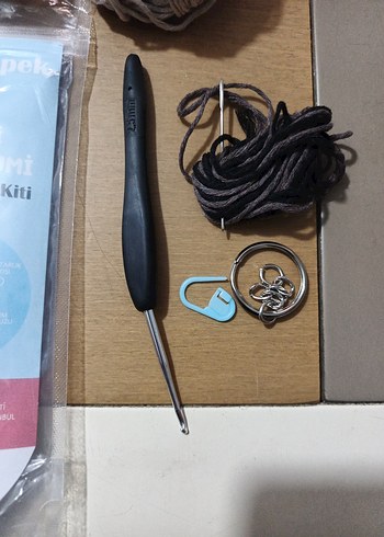 MAKERCO Anahtarlık Kiti - Amigurumi Ayı - Görsel 3