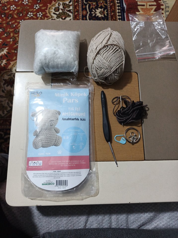 MAKERCO Anahtarlık Kiti - Amigurumi Ayı - Görsel 2