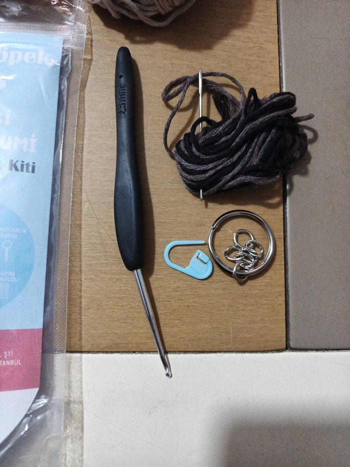 MAKERCO Anahtarlık Kiti - Amigurumi Ayı - Görsel 3