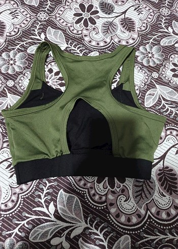 Yeşil Siyah Spor Crop - Görsel 3