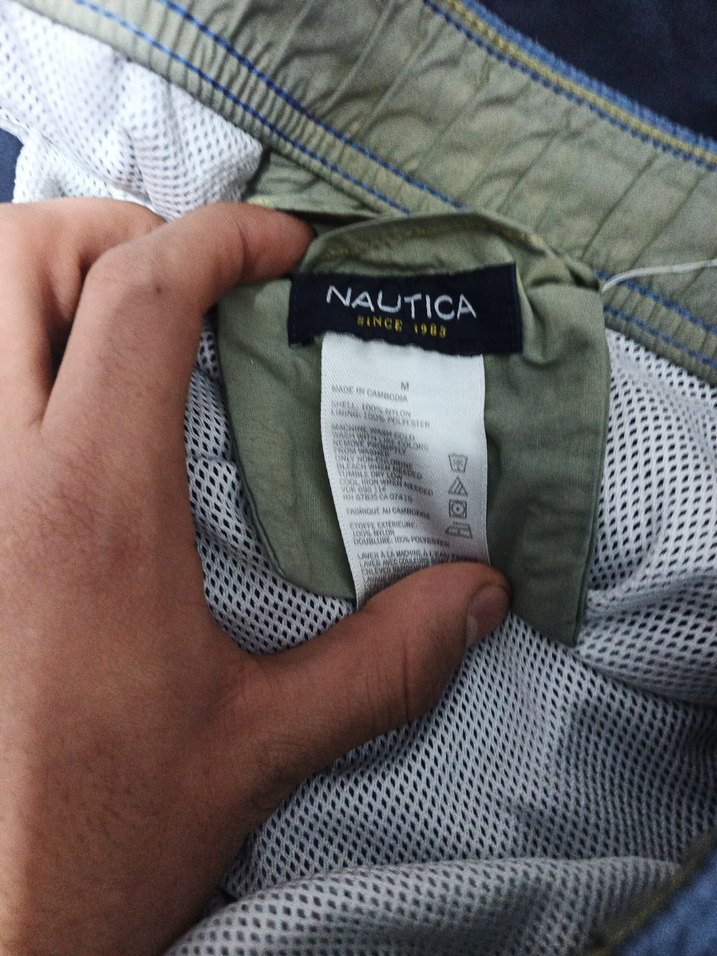 Erkek Gri Mavi Bağcıklı Kısa short - Görsel 4