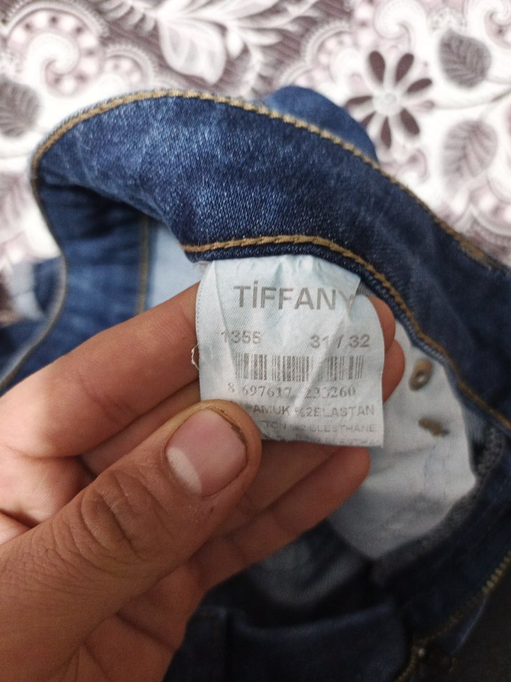 Kadın Koyu Mavi Bel Detaylı Kısa Denim Şort - Görsel 4