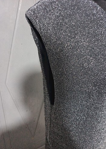 Gri Örme Mini Kadın Elbise - Görsel 2