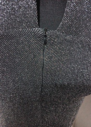 Gri Örme Mini Kadın Elbise - Görsel 4