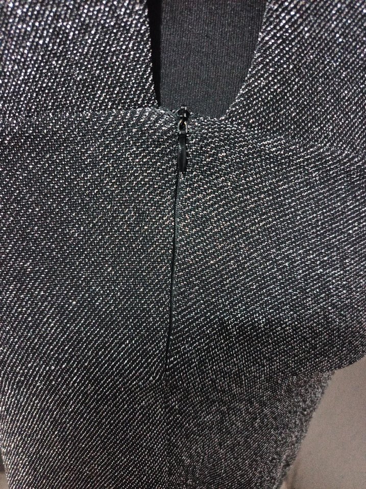 Gri Örme Mini Kadın Elbise - Görsel 4