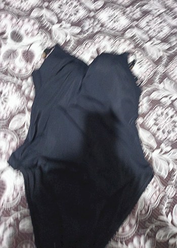 Dantel Detaylı Siyah Mayo - Görsel 2